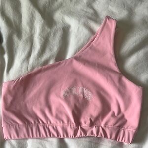 Darc Sport Pink Asymmetrical Sports Bra